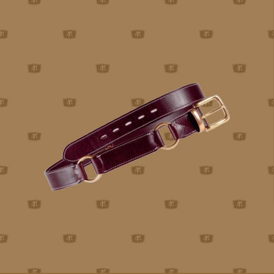 2 Ring Hobble Leather Belt Australian made