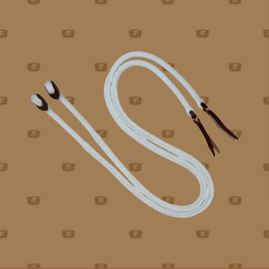 Campdraft reins Specially designed weighted reins.  Campdraft reins with weighted hand part and loop ends.