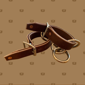 Leather Hobbles (adjustable) with chain  Featuring adjustable straps