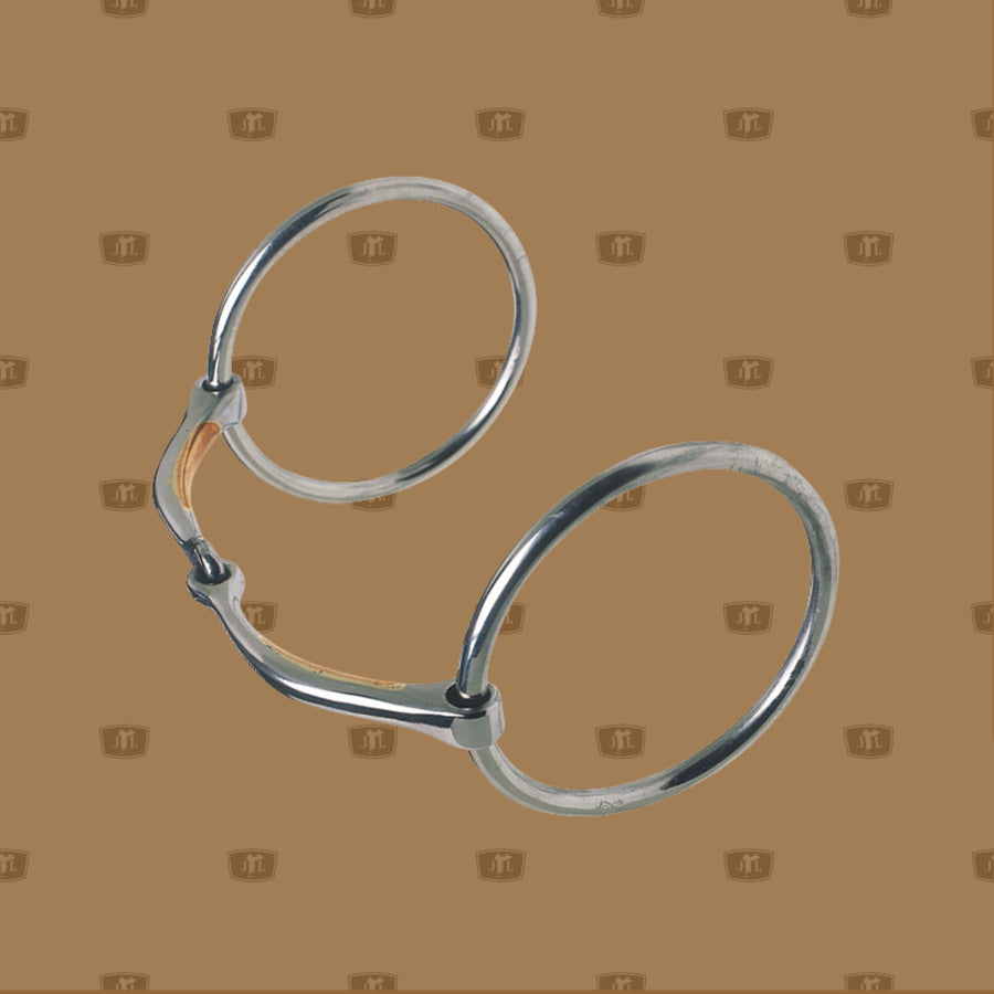 Superfine Ring Snaffle Bit copper inlay available in Australia