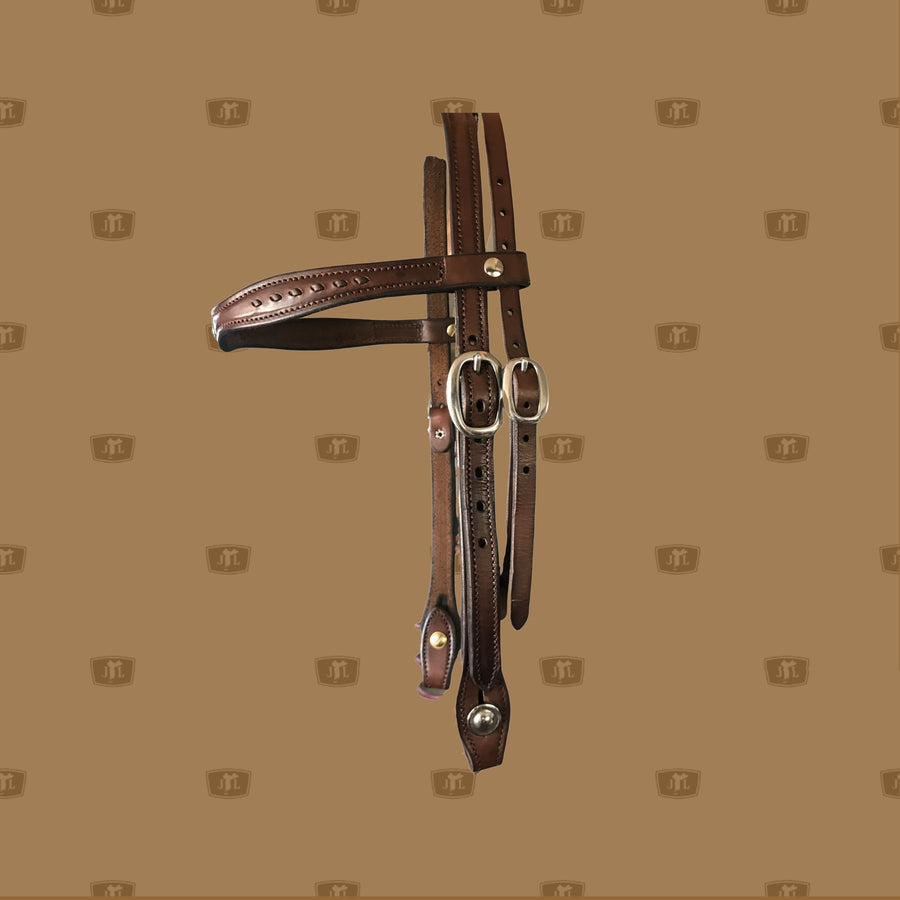 Western Split Head Bridle - Laced