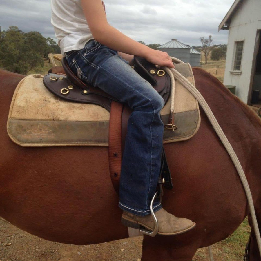 Australian made fender saddle for children | John Lordan Fender Saddle for kids